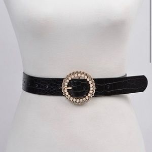 Clara rhinestone belt